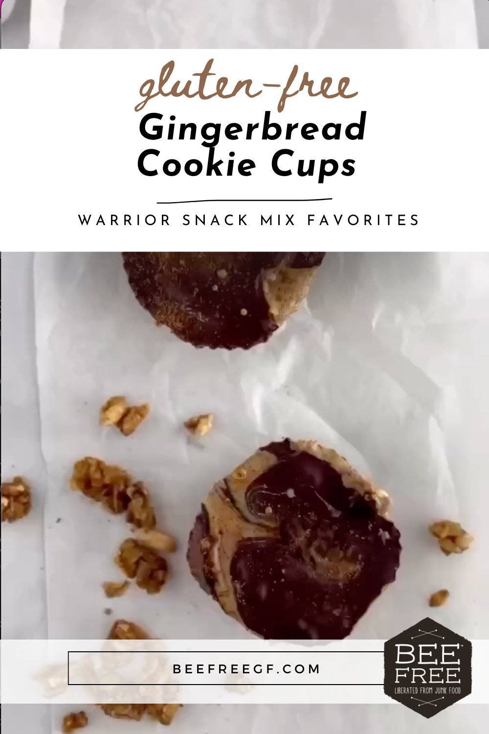 Gingerbread Cookie Cups - BeeFree Gluten-Free Bakery