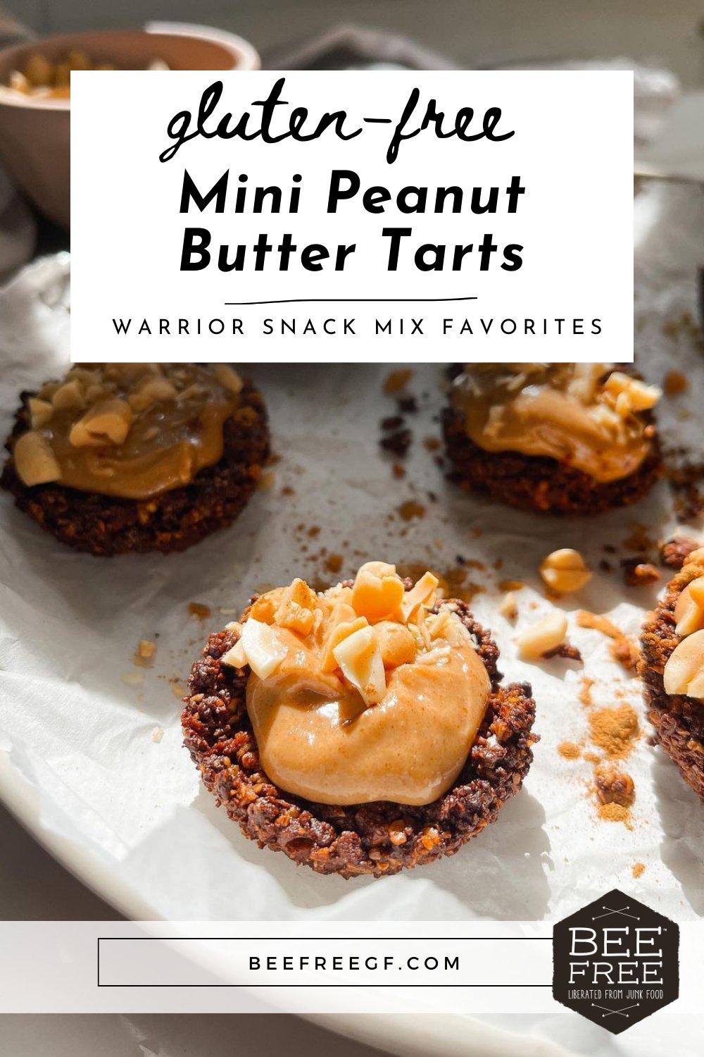 Mini Peanut Butter Tarts - BeeFree Gluten-Free Bakery