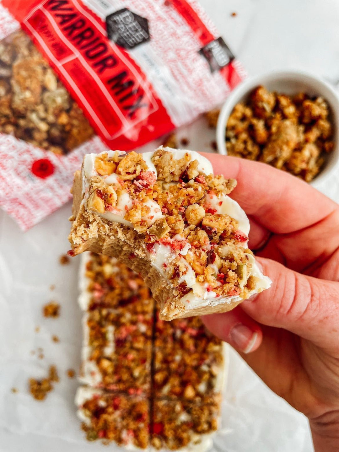 Berries & Cream Protein Bars (DF/GF) - BeeFree Gluten-Free Bakery