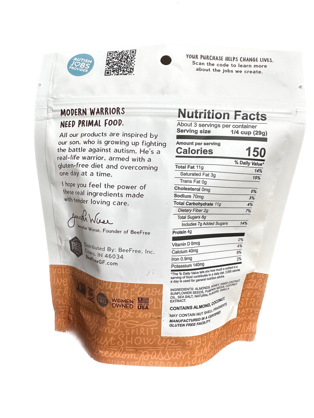 Bob's Salted Caramel Warrior Mix (3oz, pack of 6) - BeeFree Gluten-Free Bakery