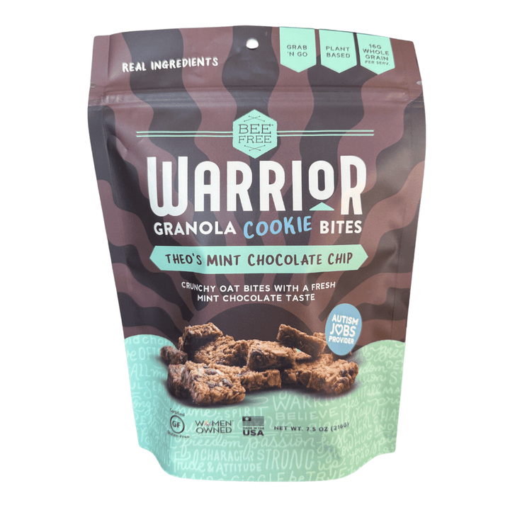 Granola Cookie Bites Theo's Mint Chocolate Chip (7.5 oz) - BeeFree Gluten - Free Bakery
