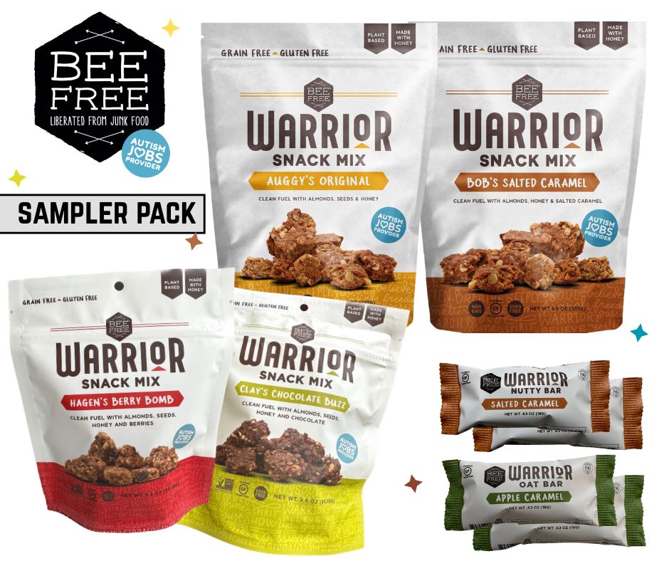BeeFree Warrior Snack Sampler Pack - BeeFree Gluten - Free Bakery