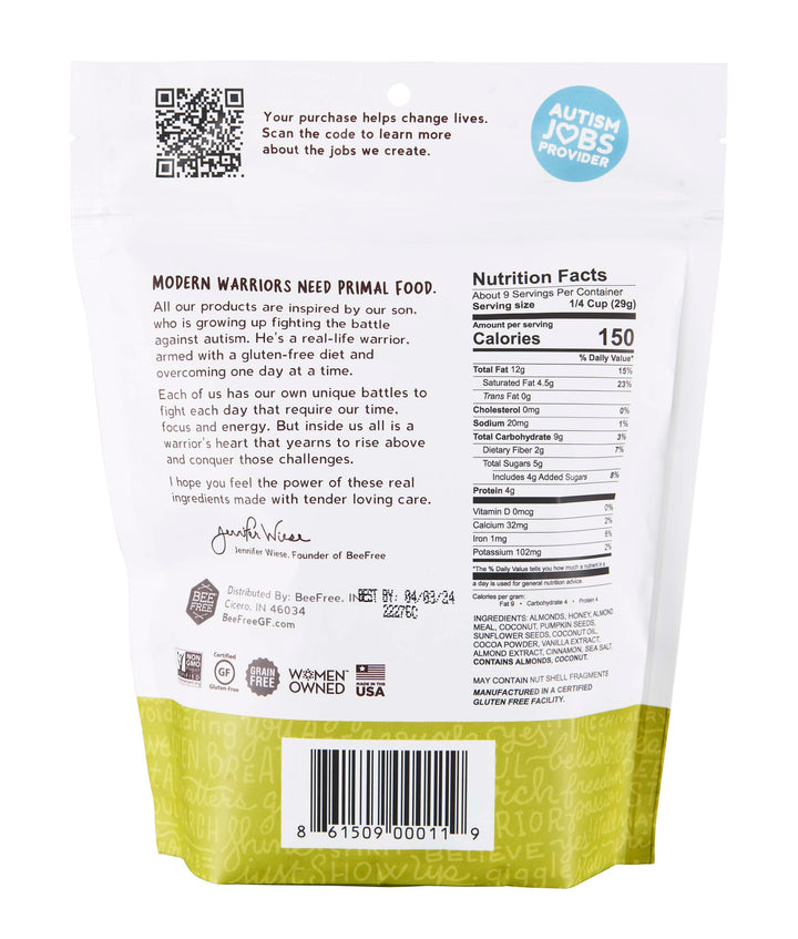 Clay's Chocolate Buzz (9oz, pack of 6) - BeeFree Gluten-Free Bakery